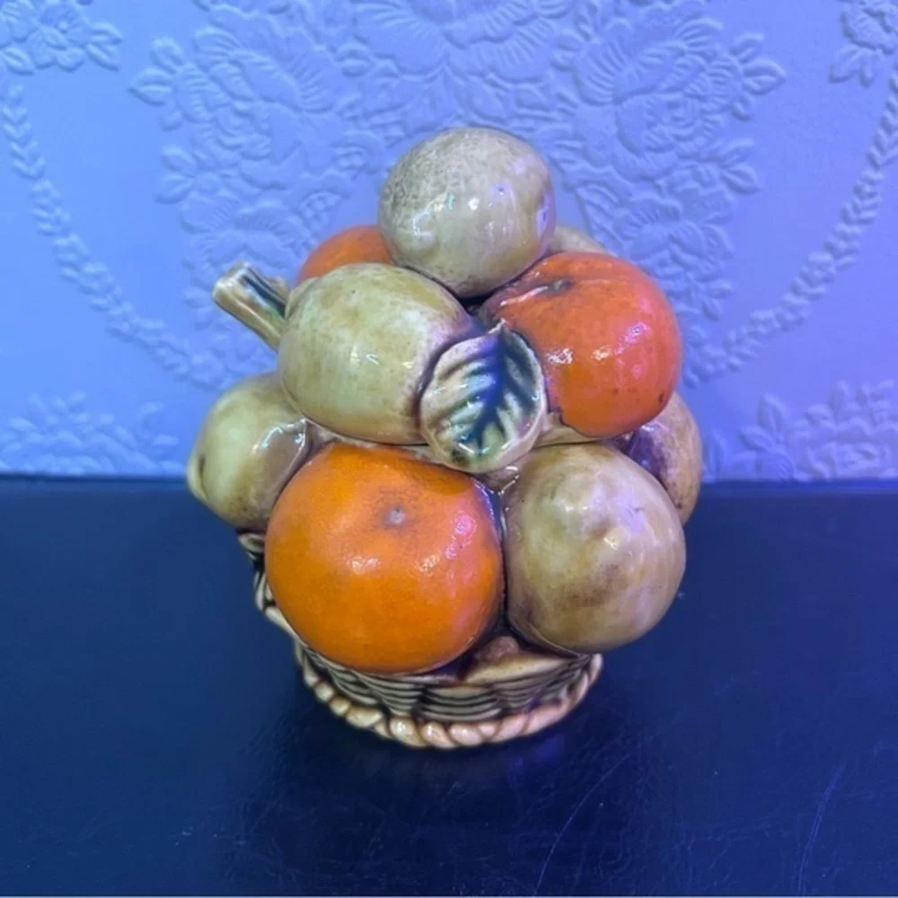 Orange Spice Fruit Sugar Bowl